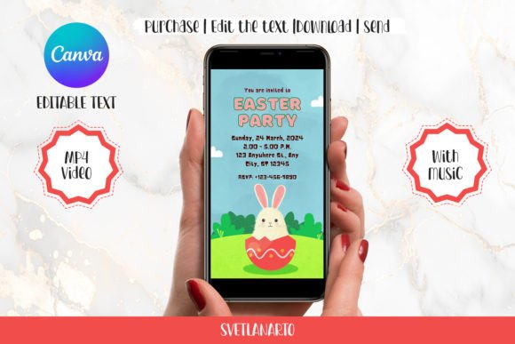 Animated Easter Bunny Party Invitation: A Fresh Take on Holiday Cheer