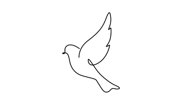 Animated Flying Bird Icon Line Art: A Dynamic Design Asset