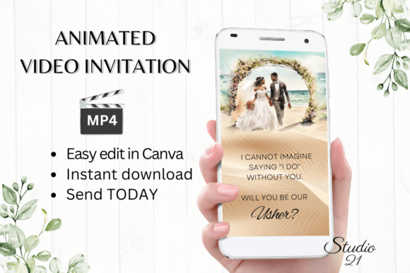 Beach Wedding Usher Proposal W3804U: A Designer's Guide