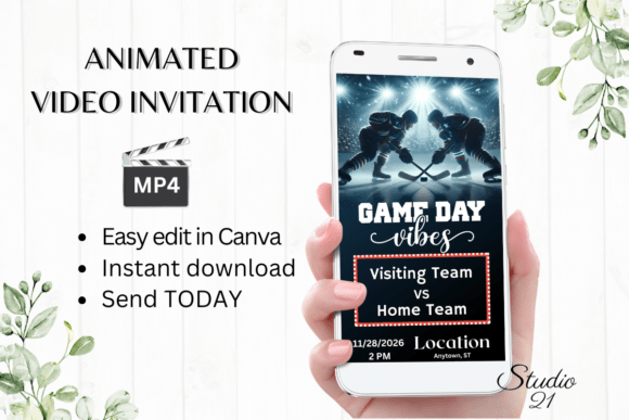 Digital Ice Party Invitation: A Cool Template for Modern Events