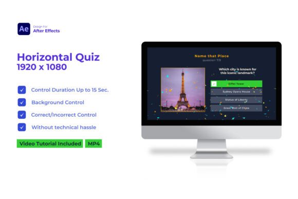 Horizontal Quiz | After Effects: Build Engaging Interactive Content