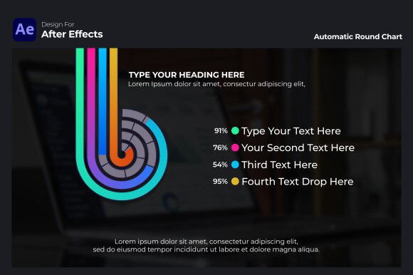 Interactive Multiple Round Chart: Dynamic Data in After Effects