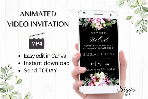 Orchids Best Man Proposal W3459BM: A Designer's Review