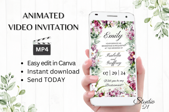 Orchids Bridesmaid Proposal: A Font for Memorable Asks
