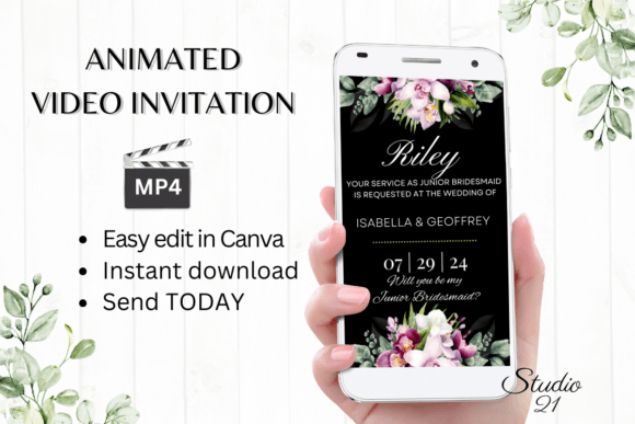 Orchids Junior Bridesmaid: A Digital Invitation Game-Changer