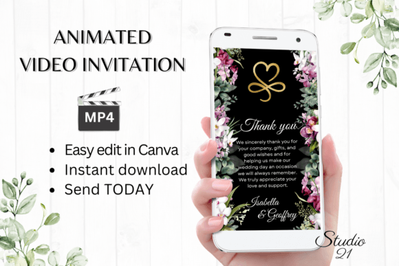 Orchids Wedding Thank You W9455TU: A Digital Invitation Revolution